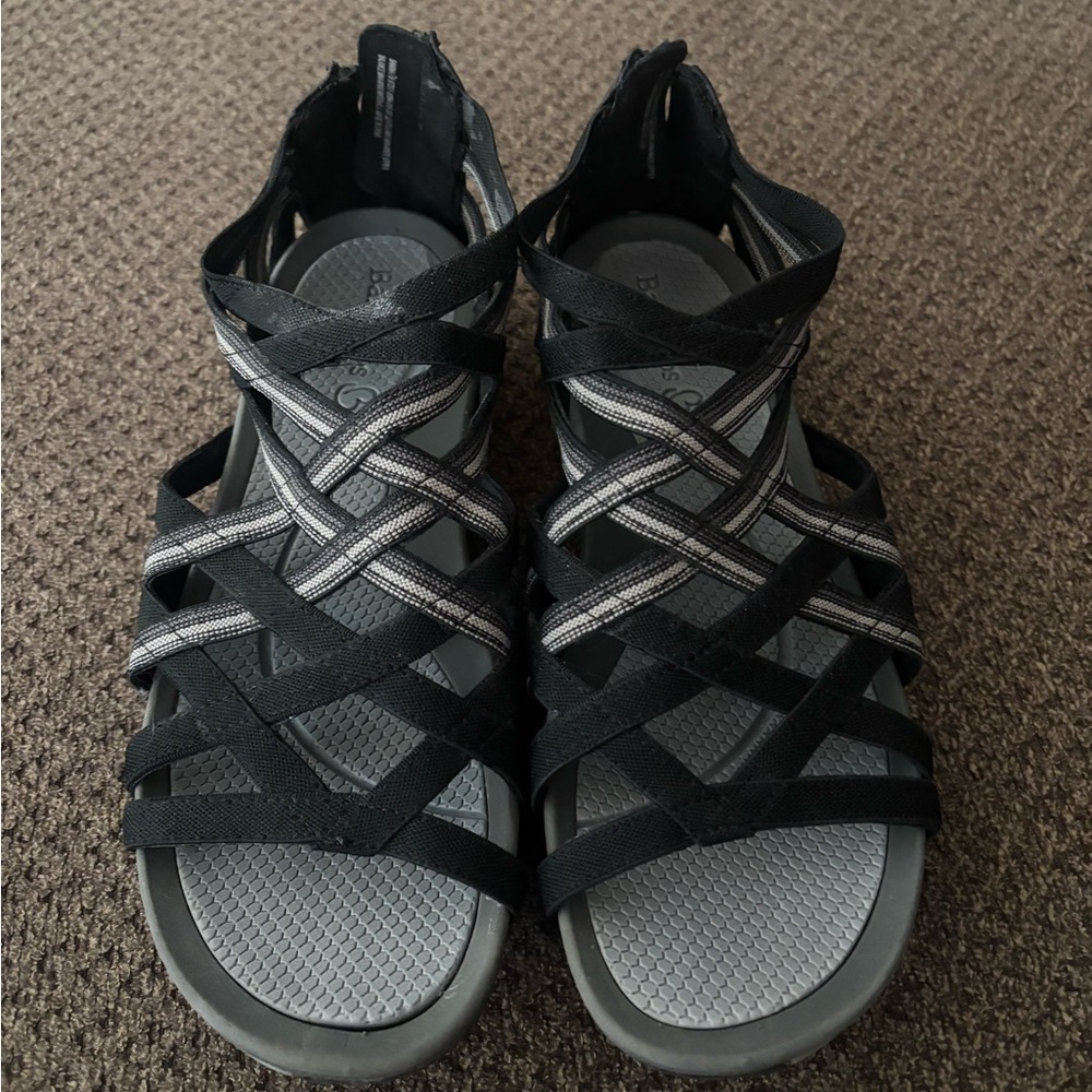 Women’s Bear Traps Samina Black Gladiator Sandals sz 7